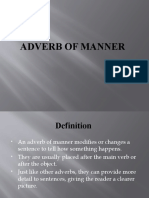 Adverb of Manner