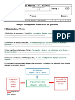 Note:: DS Histoire - 6° - 03/2022