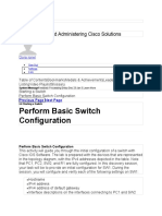 Perform Basic Switch Configuration