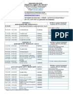 Structura An Universitar 2021-2022 - Fimim