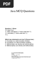 Java MCQ Questions