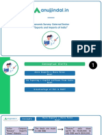 Economic Survey-External Sector "Exports and Imports of India"