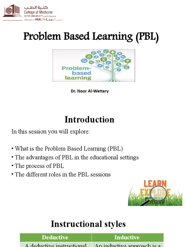 Problem Based Learning - PBL | PDF | Learning | Change