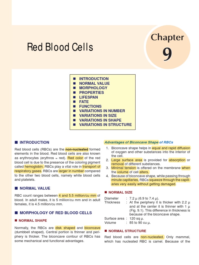 3 RBC | Download Free PDF | Red Blood Cell | Hemoglobin
