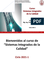 Sesion 3 - Cap 2 - Planificación-Gestión-Gestión de La Calidad - Sist Integrados de La Calidad - 2021-1