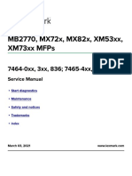 Lexmark Mx72x Mx82x Xm53xx Xm73xx Mb2770 MFP 7464 7465 Service Manual