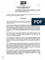 Acuerdo 041 CD de 2020 - Ingresos y Gastos de La CVC