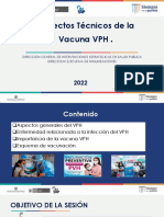 Aspectos Técnicos para El Manejo de Las Vacunas VPH y DT en Niños y Adolescentes.