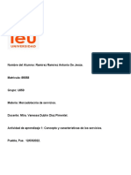 Actividad de Aprendizaje 1 Concepto y Características de Los Servicios.