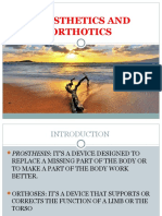 Prosthetics and Orthotics