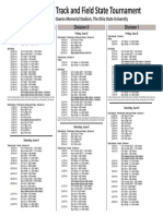 State Meet Schedule