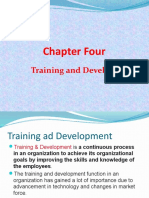 Chapter Four: Training and Development