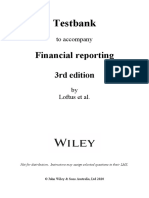 Financial Reporting: Testbank