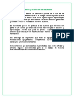 A) Reflexión y Análisis de Los Resultados