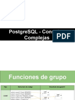PostgreSQL consultas grupales