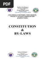 Constitution & By-Laws: Colongulo National High School Faculty & Staff Association