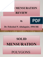 Solid Mensuration Review: by Dr. Felicidad N. Altalaguire, FPICHE
