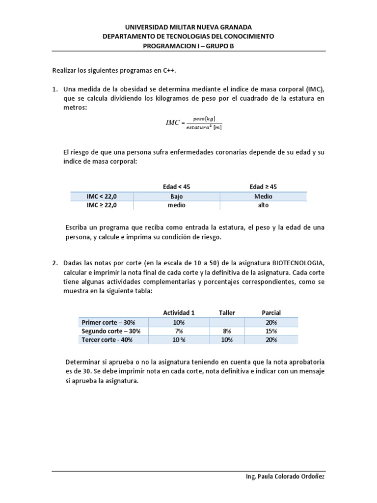 Actividad 2 - Estructuras Condicionales C++ - Grupo B | PDF