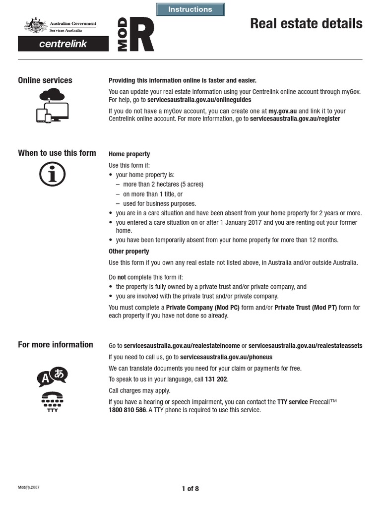 MOD R Form PDF Valuation (Finance) Real Estate Appraisal