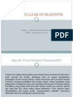 Teori Belajar Humanistik