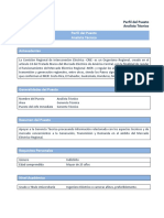 Perfil de Puesto Analista Tecnico