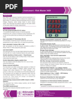 RISHMaster 3420 - Digital Multifunctional Instrument- Basic Measurements Bundled with Energy measurement