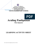 A.P. Learning Activity Sheet