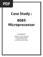 Case Study - 8085 Microprocessor