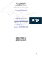 Análisis Biomecánico de La Técnica Del Remate en Voleibolistas Juveniles