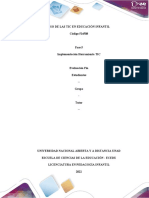 Plantilla de Trabajo - Momento Final - Fase 5 - Implementación de Herramientas TIC Como Mediadoras Final Hoy