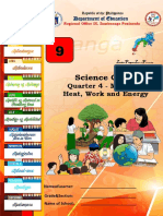 Science Grad9: Quarter 4 - Module 7 Heat, Work and Energy