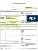 Calendarul Examenelor Nationale 2022