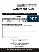 Class-X: Form Number