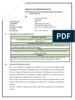 EXPERIENCIA DE APRENDIZAJE 3 Y 4 SIGLO VI DPCC 1° y 2°