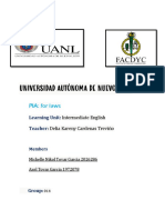 Universidad Autónoma de Nuevo León: PIA: For Laws