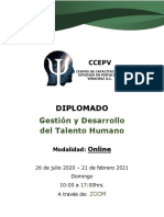 Diplomado en Gestión y Desarrollo del Talento Humano Online