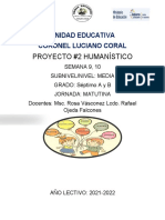 Proyecto 1 Humanístico Semana 9 - 10