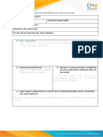 Anexo - Formato Identificación de Creencias