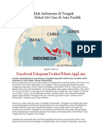 Takdir Geopolitik Indonesia Di Tengah Pertarungan Global AS