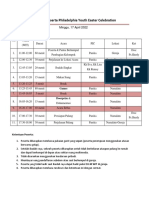 Rundown Peserta Philadelphia Youth Easter Celebration 2022