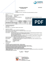 Certificado Sanitario 01372-2022 para Venta Local