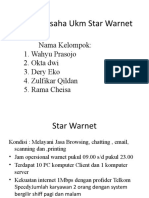 Analisis Usaha Ukm Star Warnet