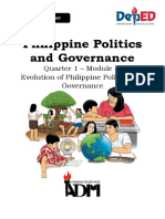 Philippine Politics and Governance: Quarter 1 - Module 5