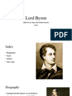 Lord Byron: Pablo de La Vega and Daniel Gaviria 11°B