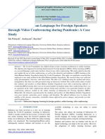 Teaching Indonesian Language For Foreign Speakers Through Video Conferencing During Pandemic: A Case Study