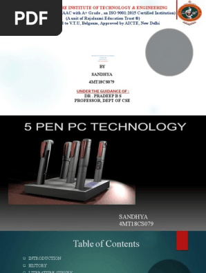 5 Pen Pc Technology ppt -Main