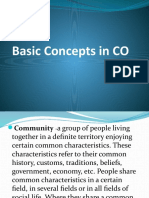 Basic Concepts in CO