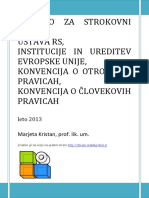 Gradivo Za Strokovni Izpit - Ustava, Državna Ureditev in Eu