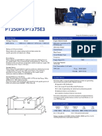 P1250P3/P1375E3: Output Ratings Ratings and Performance Data