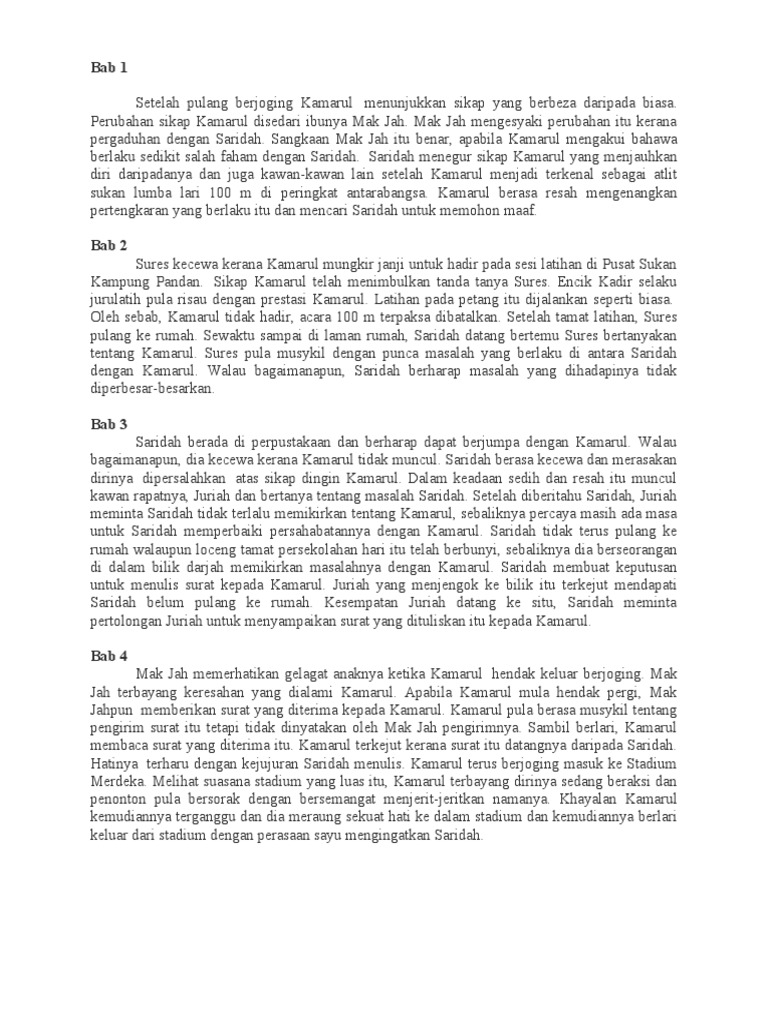 Perubahan Sikap Kamarul dalam Novel | PDF